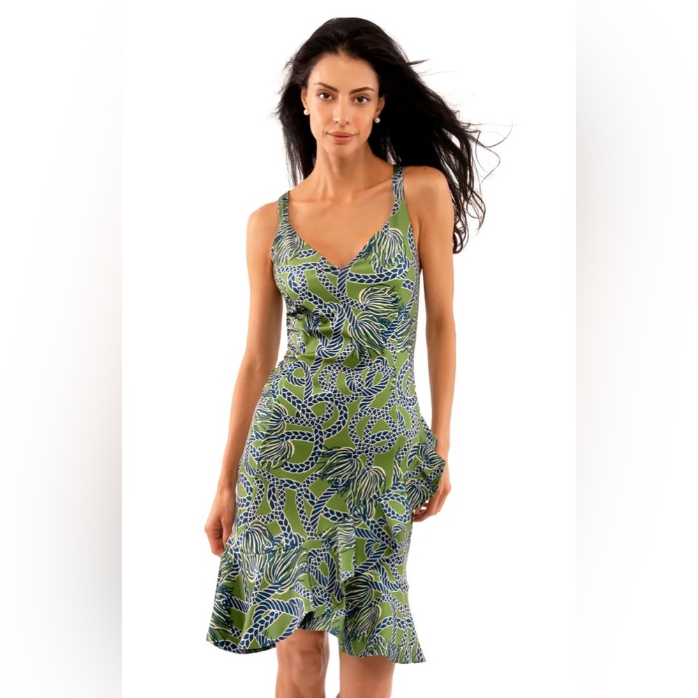 Gretchen Scott Jersey Svelt Dress, Olive XXS